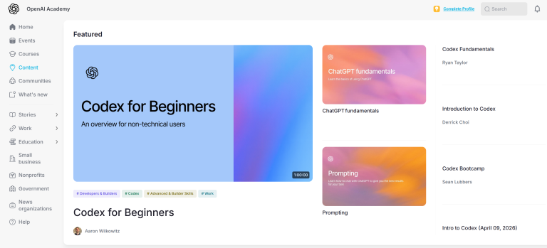OpenAI Academy 产品图 2