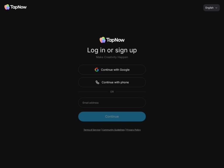 TapNow 产品图 1