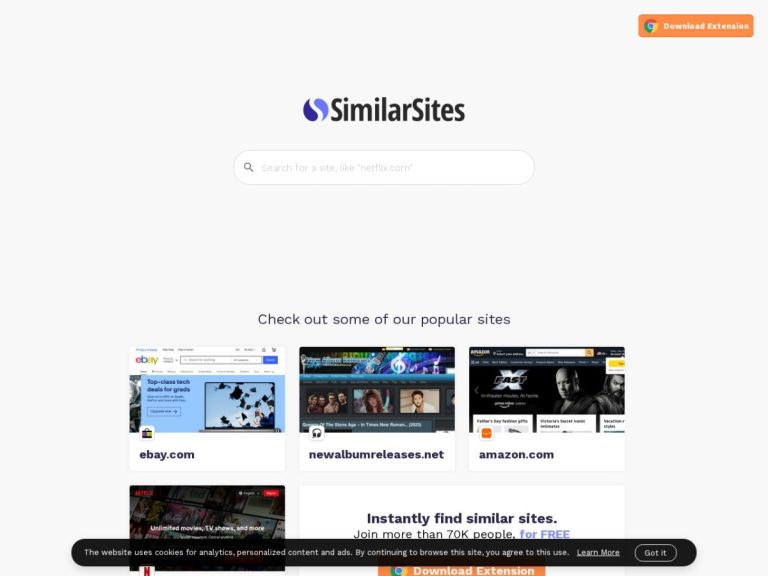 SimilarSites 产品图 1